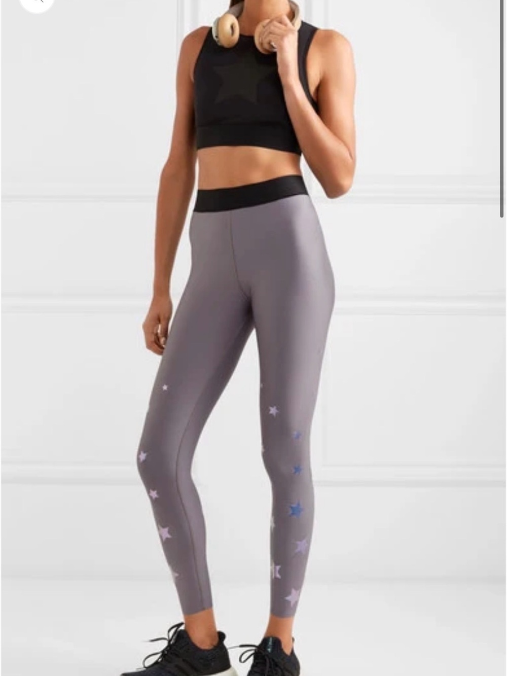 ultracor Gray Star-Print High-Waist Leggings
